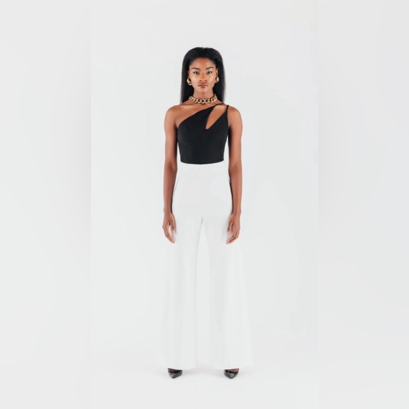 Chloe & Kristyn XS Monica Black Bodysuit One Shoulder - Picture 1 of 8